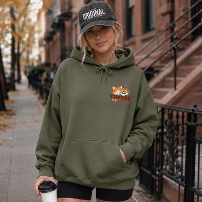 Cat Lover Coffee Hoodie