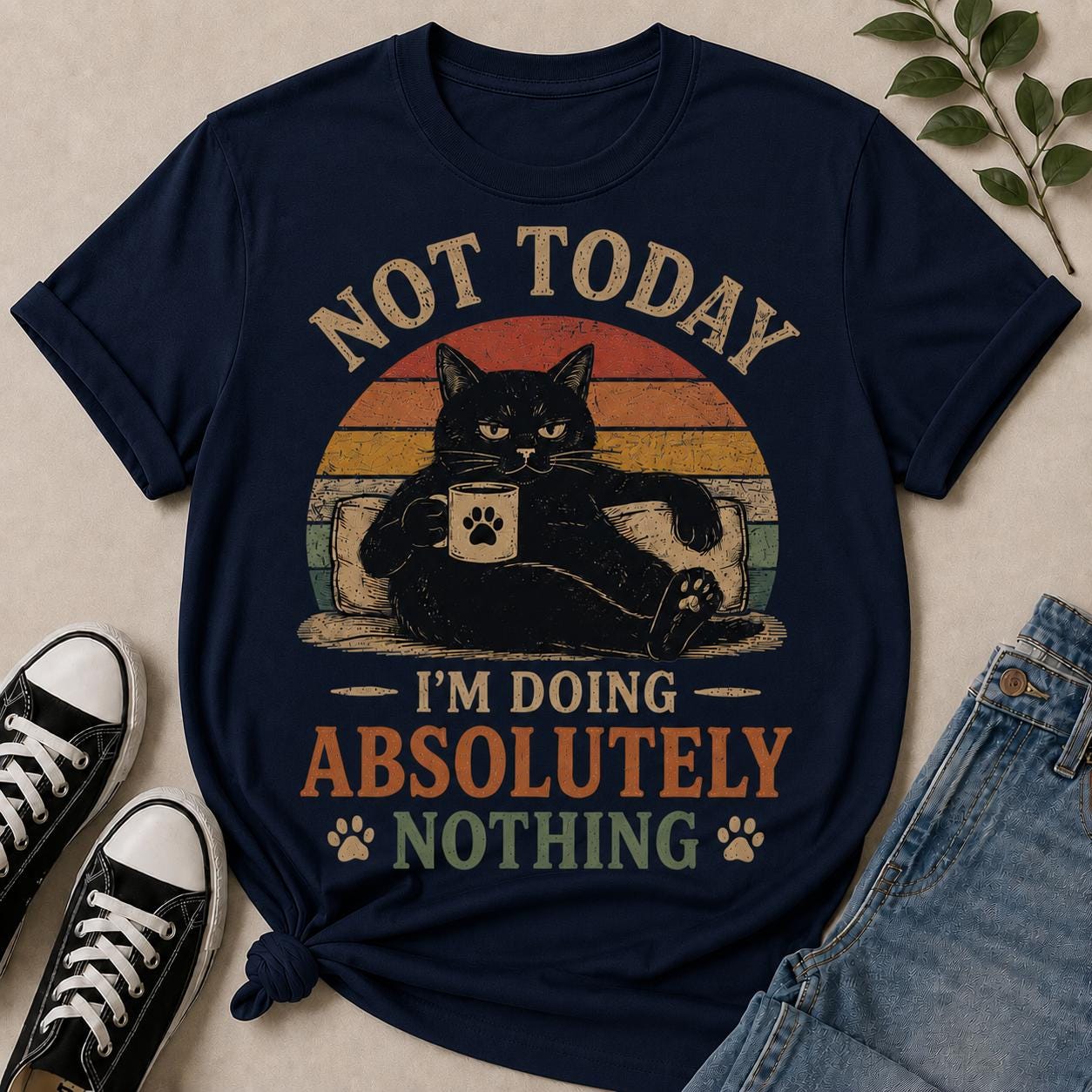 Not Today Cat T-Shirt V5