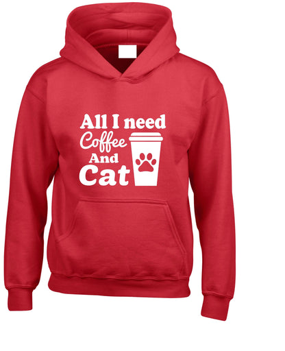 All I Need Is Coffee & Cats Hoodie