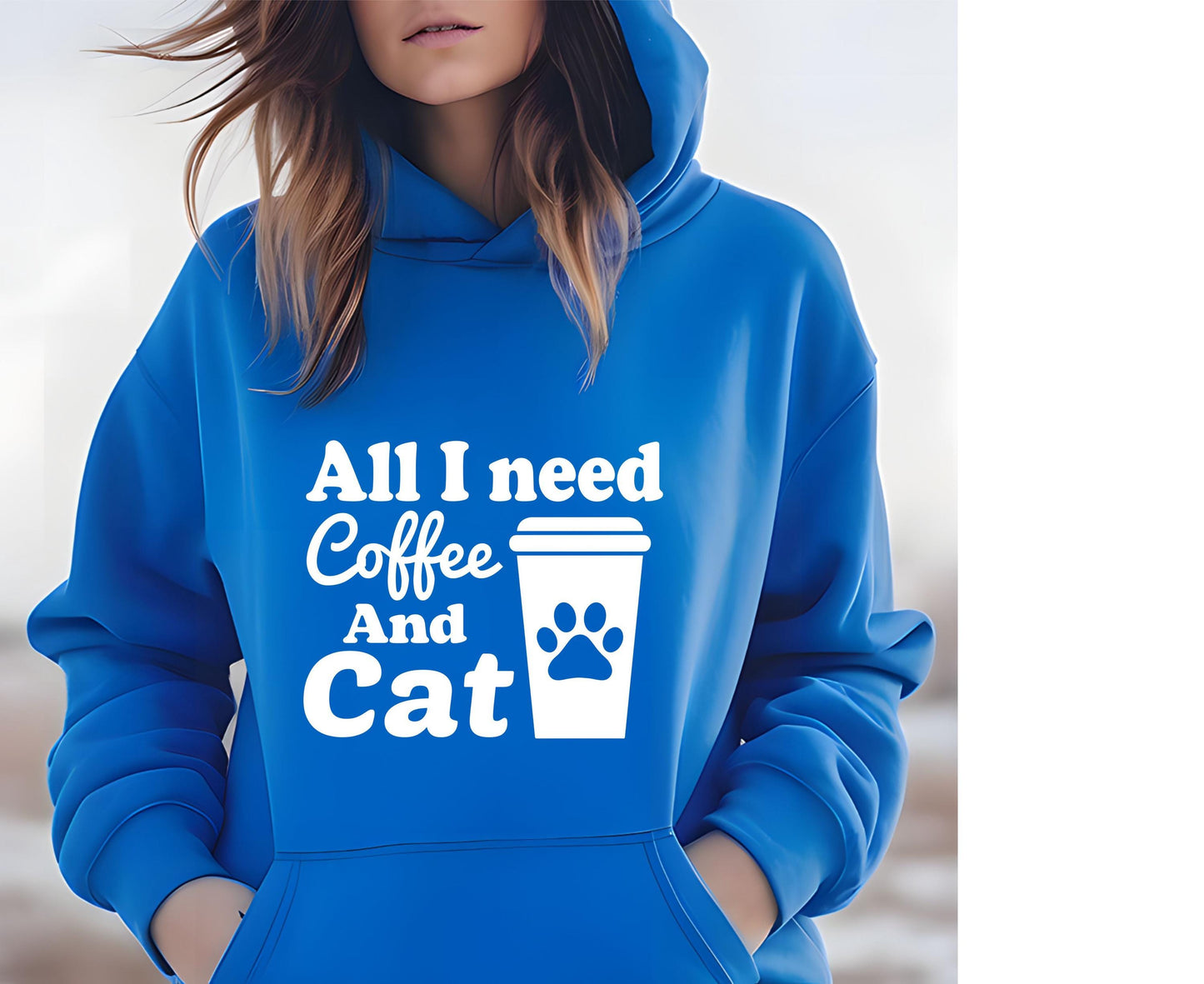 All I Need Is Coffee & Cats Hoodie