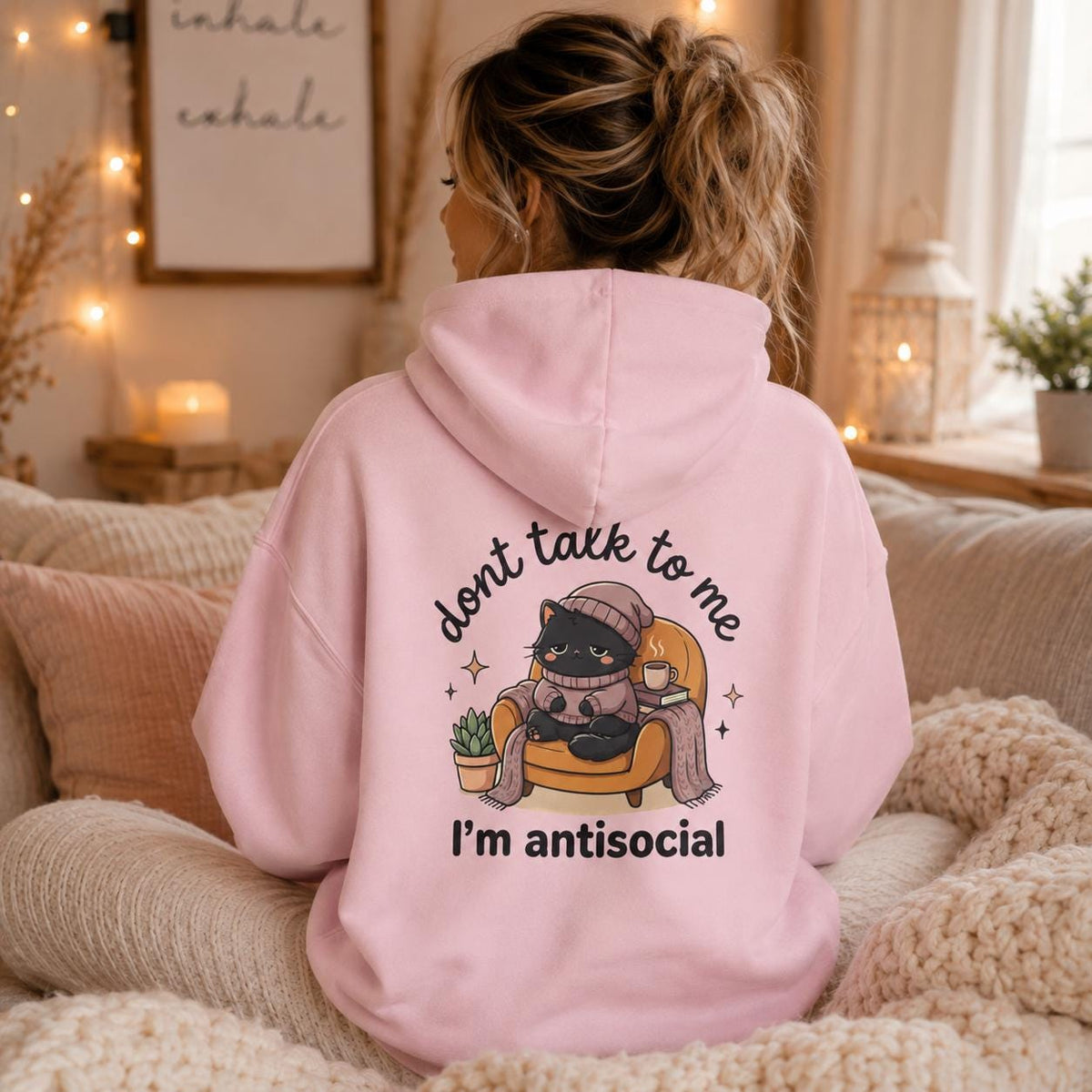 Funny Introvert Cat Hoodie V1