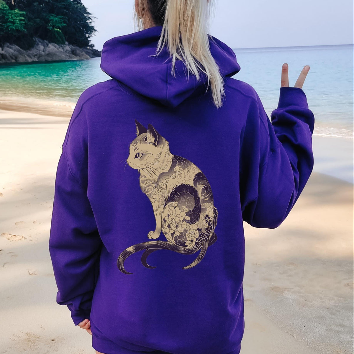 Japanese Bakeneko Hoodie
