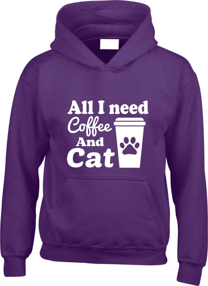 All I Need Is Coffee & Cats Hoodie