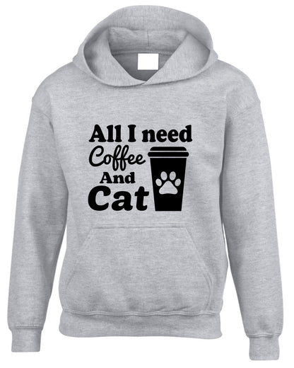All I Need Is Coffee & Cats Hoodie