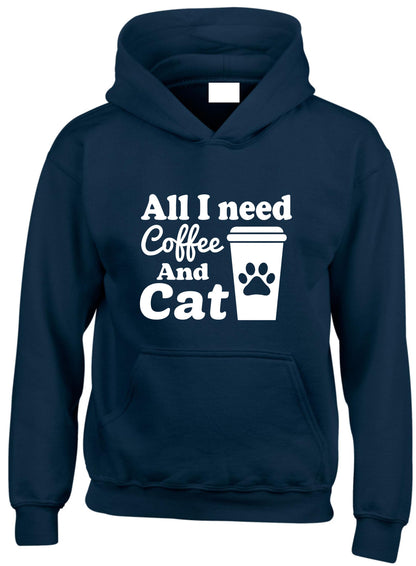 All I Need Is Coffee & Cats Hoodie