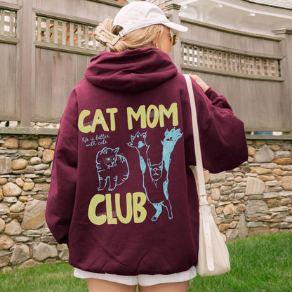 Cat Mom Hoodie V7