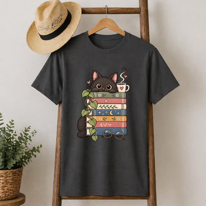 Bookish Cat T-Shirt V3