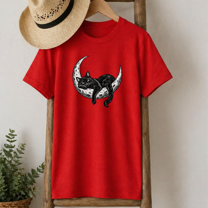 Black Cat Moon T-Shirt