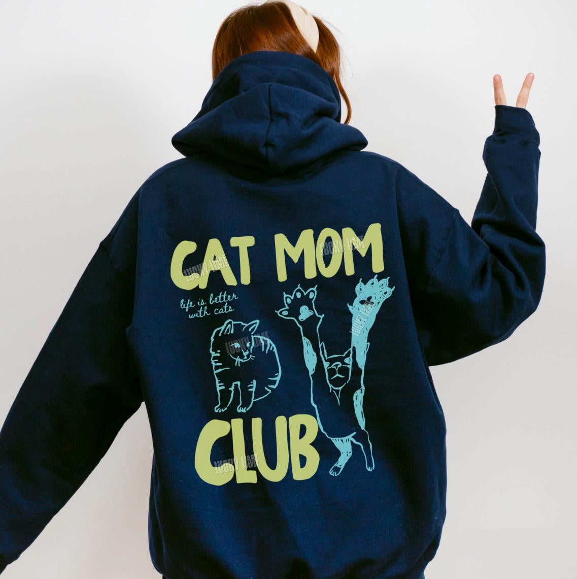 Cat Mom Hoodie V7