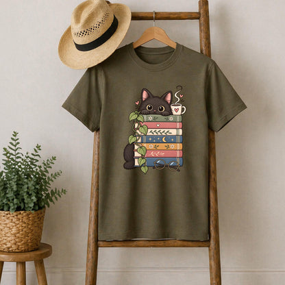 Bookish Cat T-Shirt V3