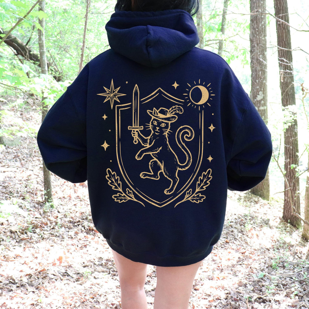Medieval Heraldic Cat Hoodie