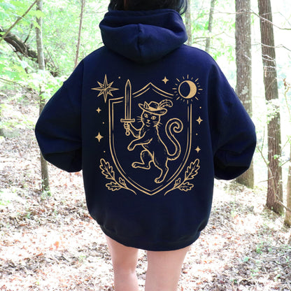 Medieval Heraldic Cat Hoodie
