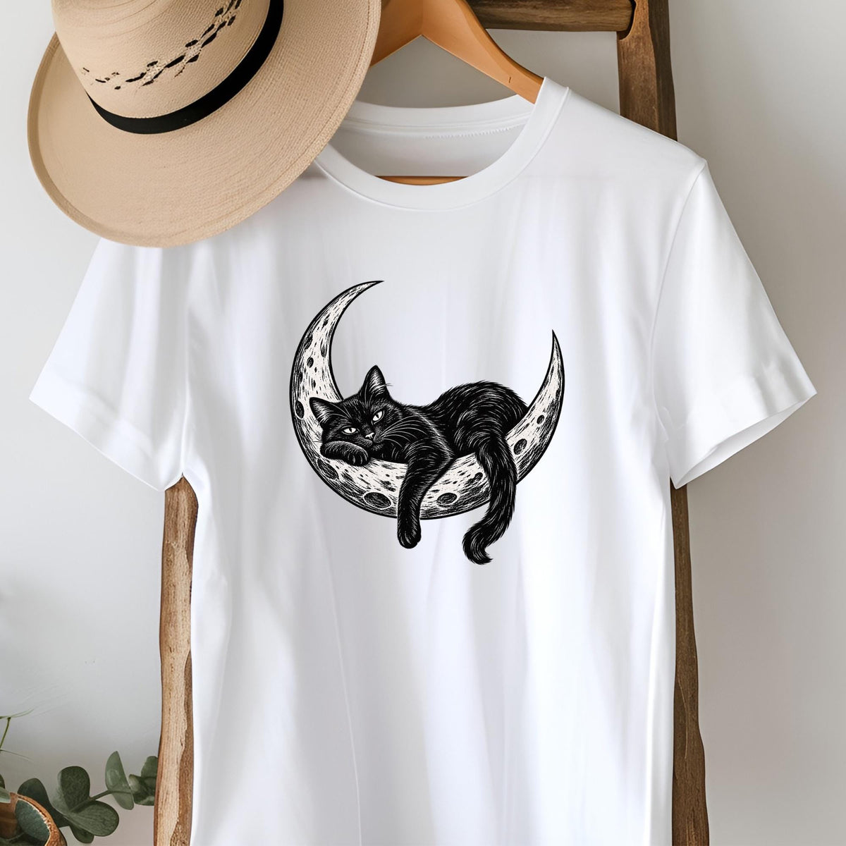 Black Cat Moon T-Shirt