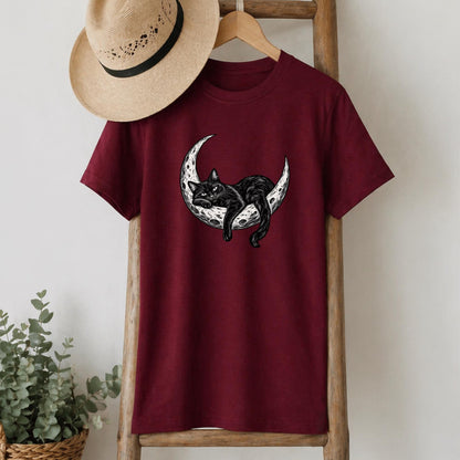 Black Cat Moon T-Shirt