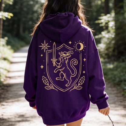 Medieval Heraldic Cat Hoodie