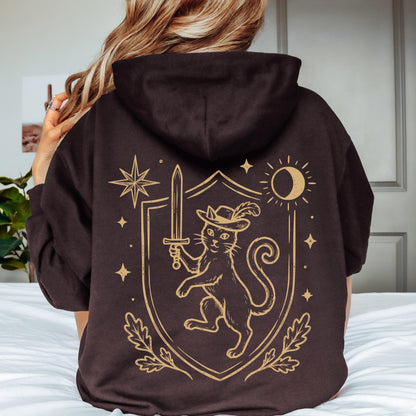 Medieval Heraldic Cat Hoodie