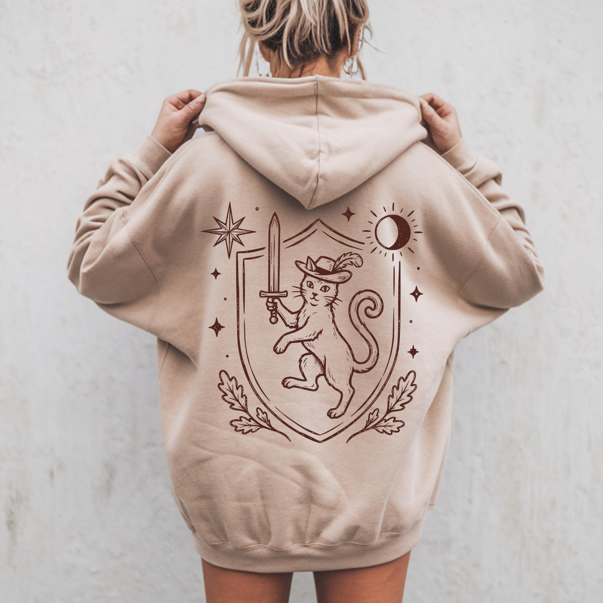 Medieval Heraldic Cat Hoodie