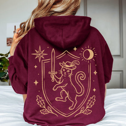Medieval Heraldic Cat Hoodie