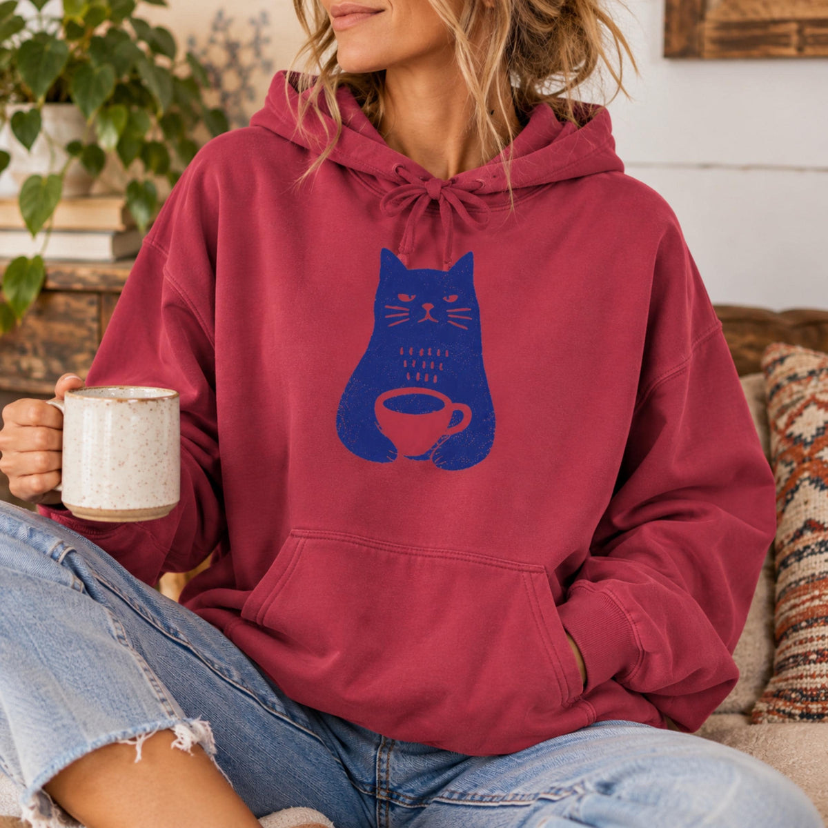 Cat Coffee Hoodie V7