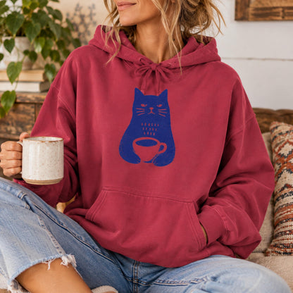 Cat Coffee Hoodie V7
