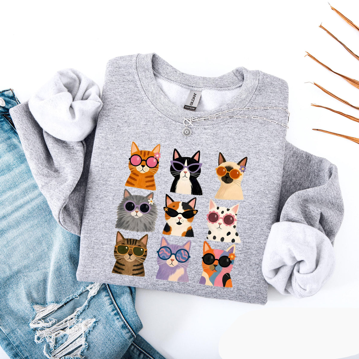 Retro Cat Sweatshirt V3